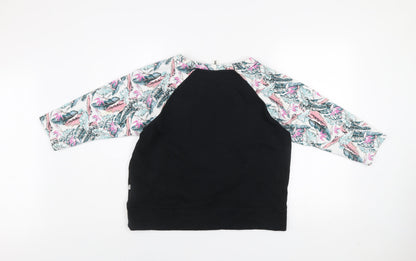 Womens UK Size M VANS Black Pullover Sweatshirt