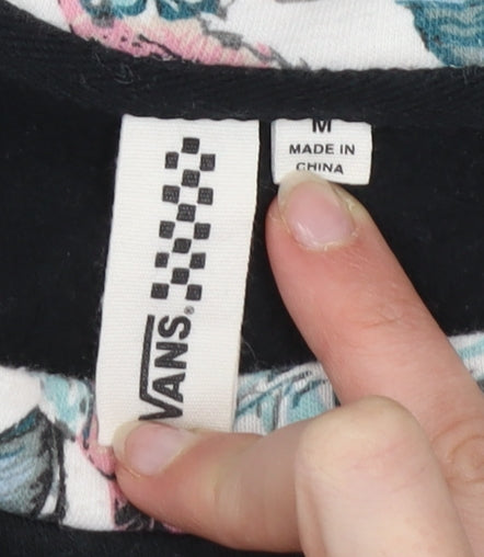 Womens UK Size M VANS Black Pullover Sweatshirt