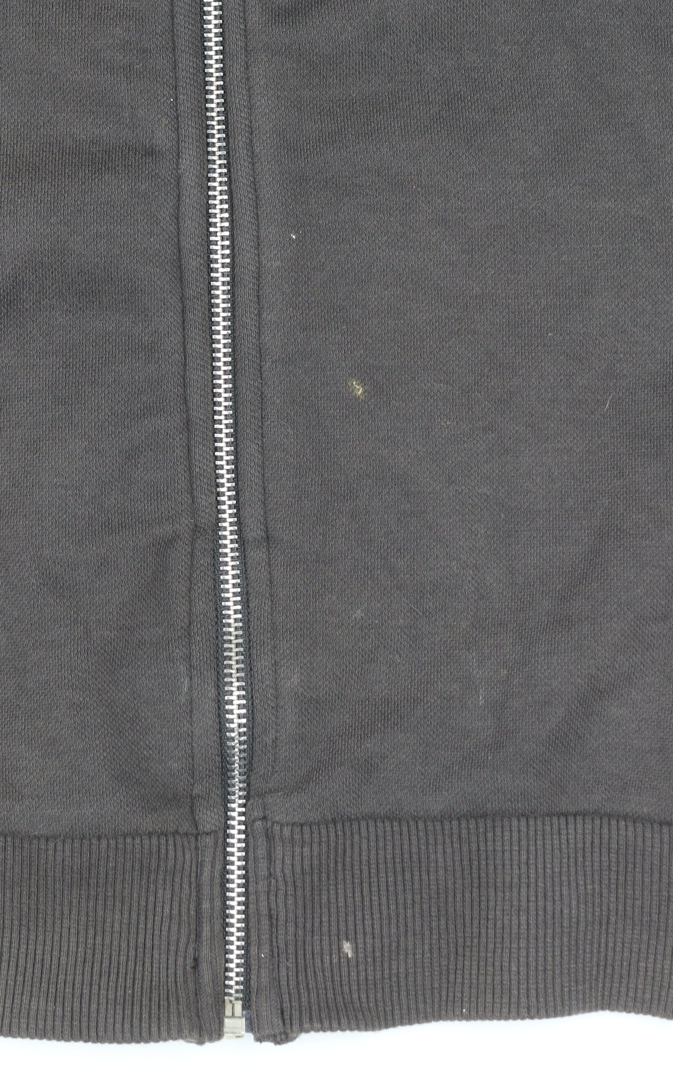 ZARA Men’s Black XL Hoodie Jacket Full Zip Cotton Blend Casual