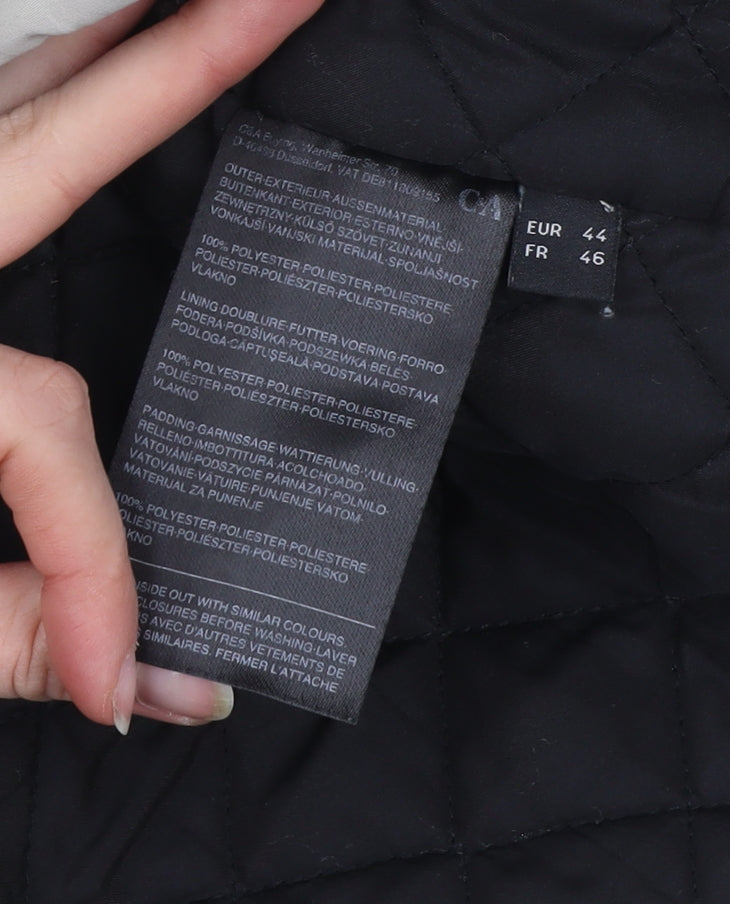 C&A Women’s Beige Long Hooded Parka Jacket Size 16 Winter Coat