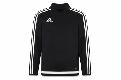 Adidas Boys Black 13-14 Years Pullover 1/4 Zip Sweatshirt
