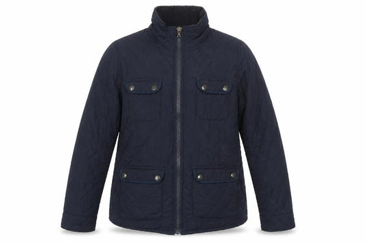 Womens UK Size 14 Crew Clothing Co. Blue Quilted Coat