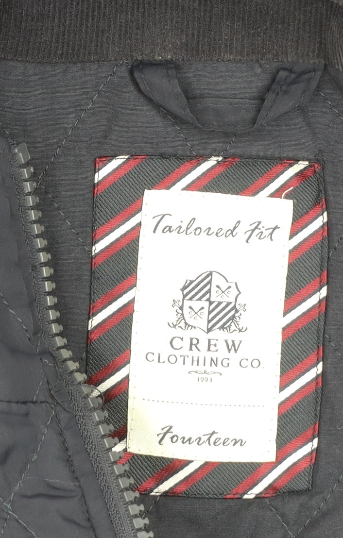 Crew Clothing Co. Women's Blue Quilted Slim Fit Jacket Size 14