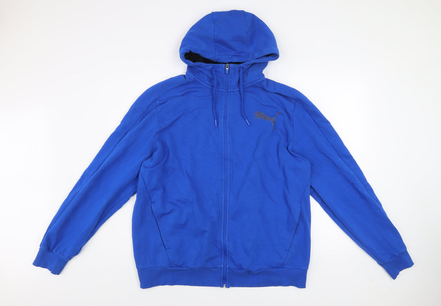 Puma Men's Blue XL Full Zip Hooded Track Jacket