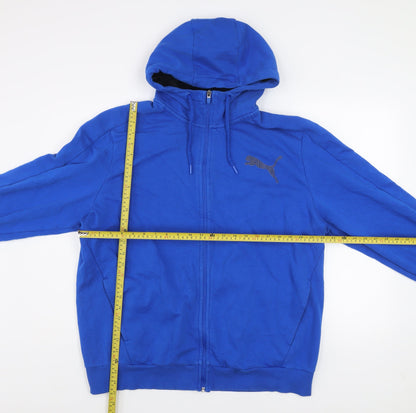 Puma Men's Blue XL Full Zip Hooded Track Jacket