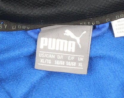 Puma Men's Blue XL Full Zip Hooded Track Jacket