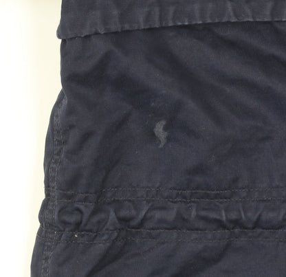 Womens UK Size 10 H&M Blue Parka Coat