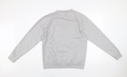 Mens UK Size M Batch1 Grey Pullover Sweatshirt