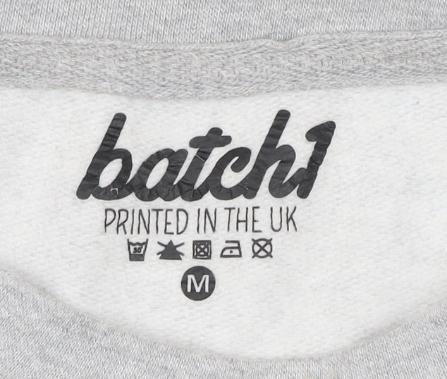 Mens UK Size M Batch1 Grey Pullover Sweatshirt