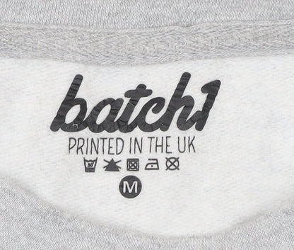 Mens UK Size M Batch1 Grey Pullover Sweatshirt
