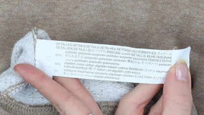 Zara Men's Beige 1/4 Zip Mock Neck Sweatshirt Size M