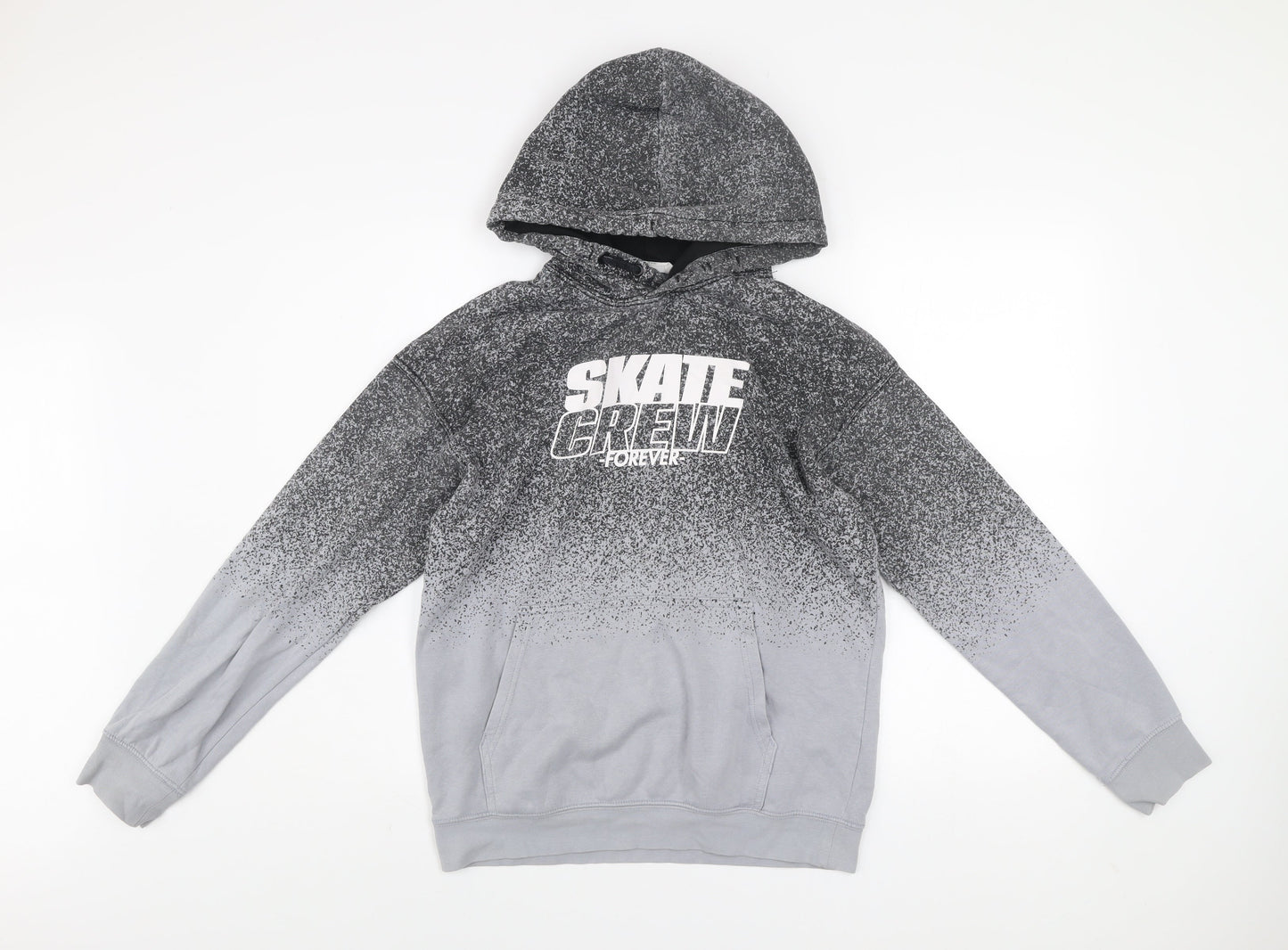 Boys UK Size 13-14 Years H&M Grey Pullover Hoodie