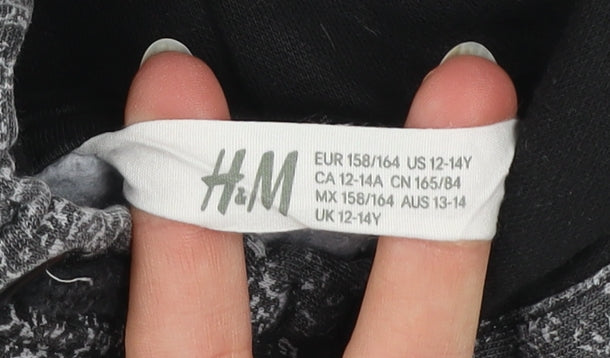 Boys UK Size 13-14 Years H&M Grey Pullover Hoodie