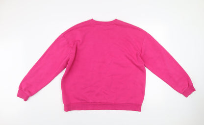 Womens UK Size XS NA-KD Pink Pullover Sweatshirt