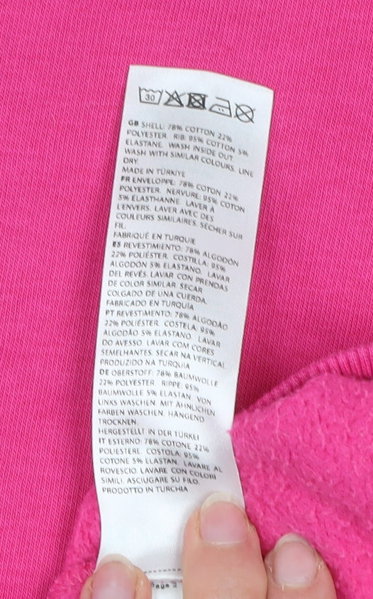 Womens UK Size XS NA-KD Pink Pullover Sweatshirt