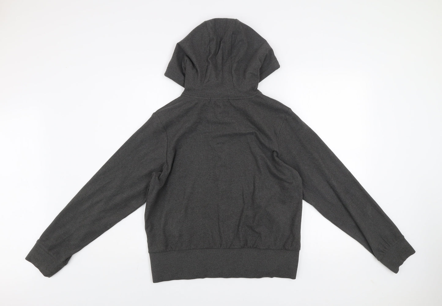 George Women Grey M Full Zip Hooded Activewear Jacket