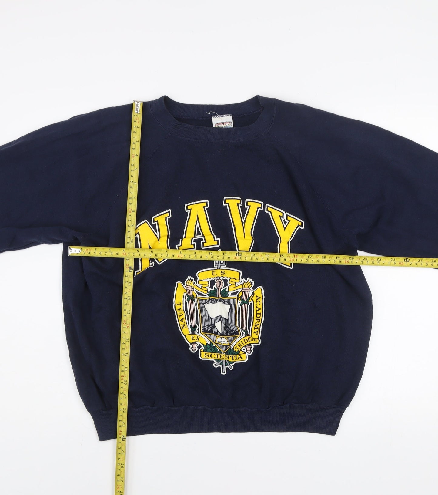 20 20 Men's Navy Blue XL Pullover Graphic Sweatshirt