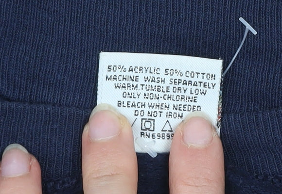 20 20 Men's Navy Blue XL Pullover Graphic Sweatshirt