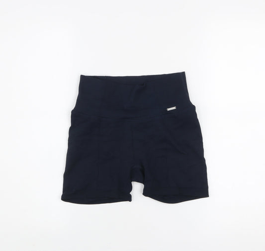 Aim'n Womens Black Small Biker Activewear Shorts Polyamide Blend