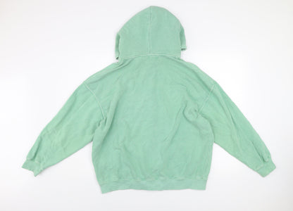 Pull&Bear Teens Green Full Zip Hooded Basic Jacket S