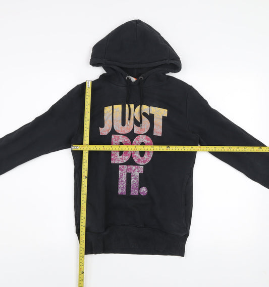 Nike Women's Black 'Just Do It' Pullover Hoodie Size S