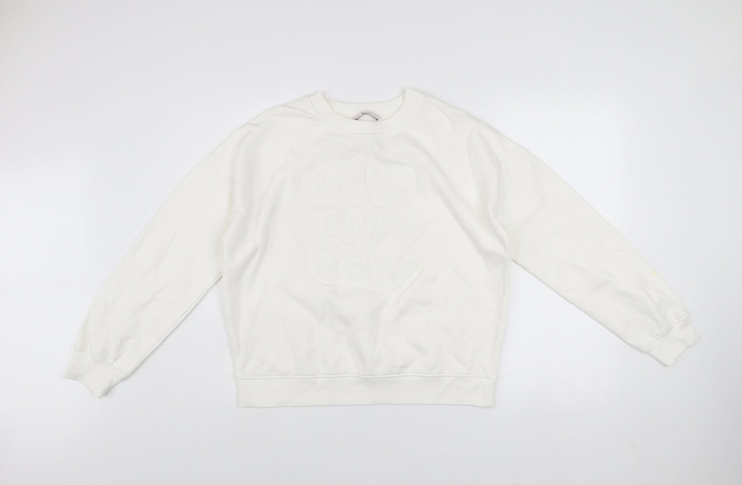Womens UK Size S TU White Pullover Sweatshirt