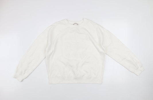 Womens UK Size S TU White Pullover Sweatshirt