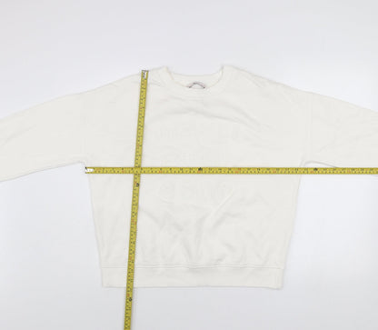 Womens UK Size S TU White Pullover Sweatshirt