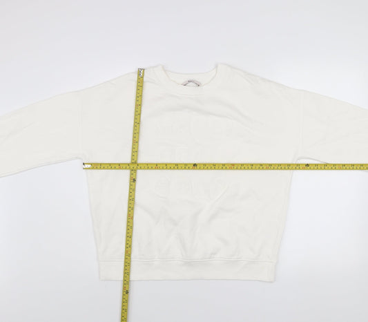 Womens UK Size S TU White Pullover Sweatshirt
