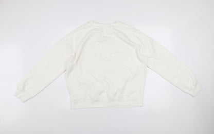 Womens UK Size S TU White Pullover Sweatshirt