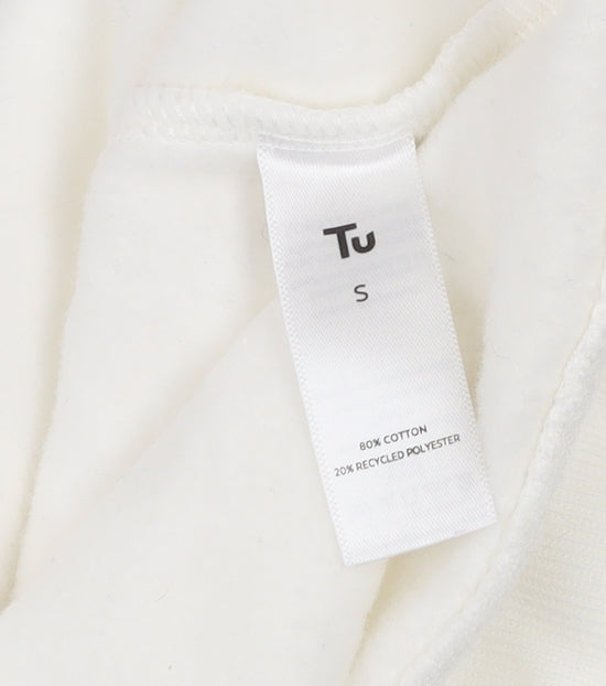 Womens UK Size S TU White Pullover Sweatshirt