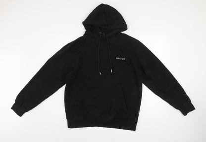 Mens UK Size M NICCE Black Pullover Hoodie