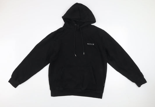 Mens UK Size M NICCE Black Pullover Hoodie