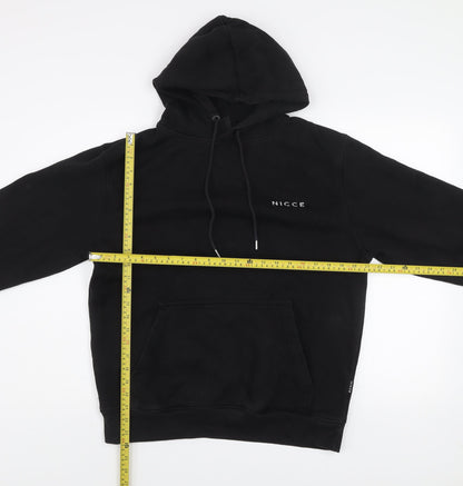 Mens UK Size M NICCE Black Pullover Hoodie