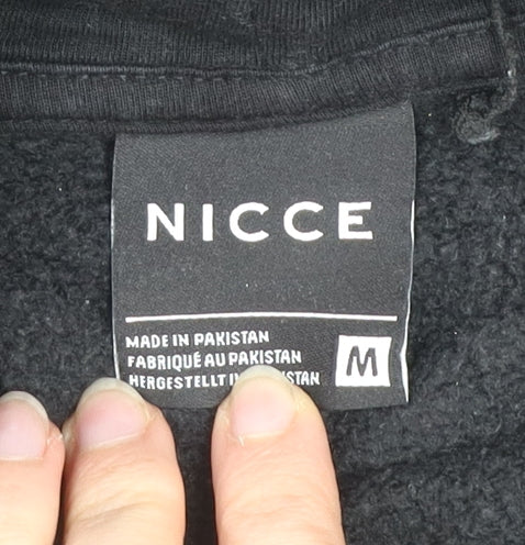 Mens UK Size M NICCE Black Pullover Hoodie