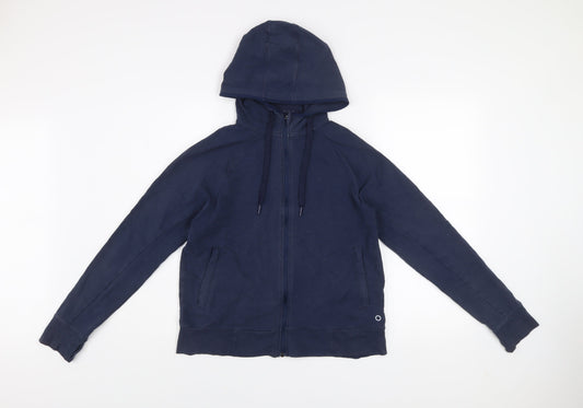 Marks & Spencer Goodmove Women’s Blue Zip Hoodie Jacket Size 12