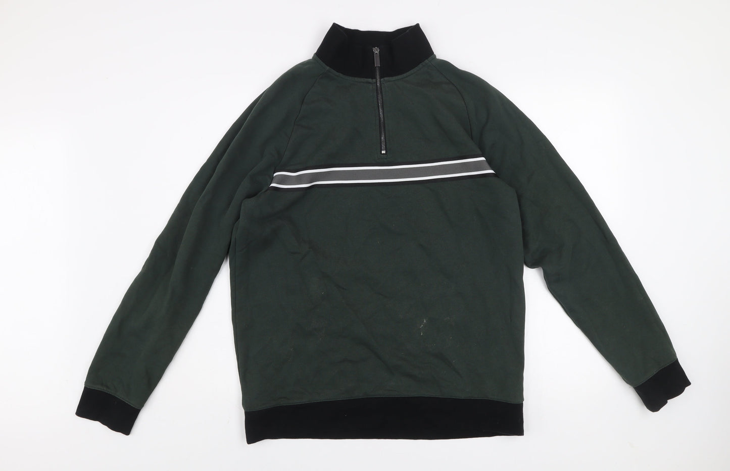 Mens UK Size L NEXT Green Pullover Sweatshirt