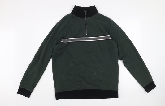 Mens UK Size L NEXT Green Pullover Sweatshirt