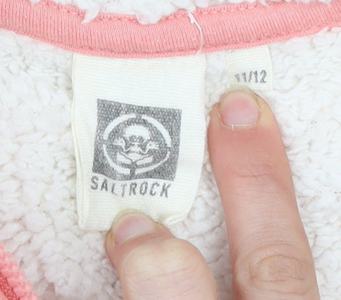 Girls UK Size 11-12 Years Saltrock Pink Basic Jacket