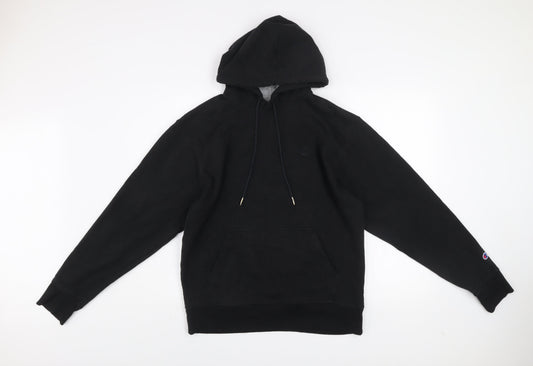 Mens UK Size M Champion Black Pullover Hoodie
