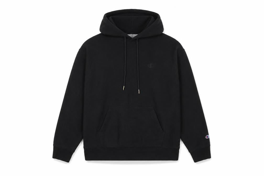Mens UK Size M Champion Black Pullover Hoodie