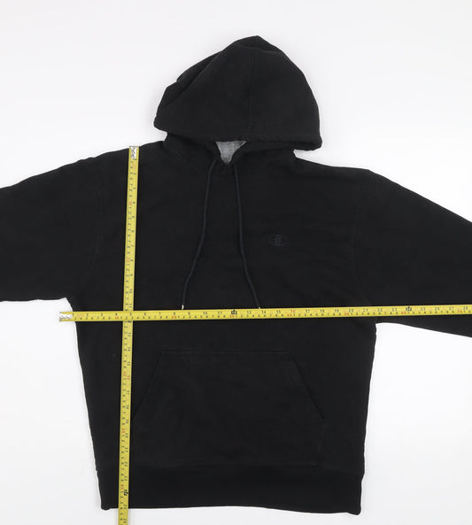 Mens UK Size M Champion Black Pullover Hoodie