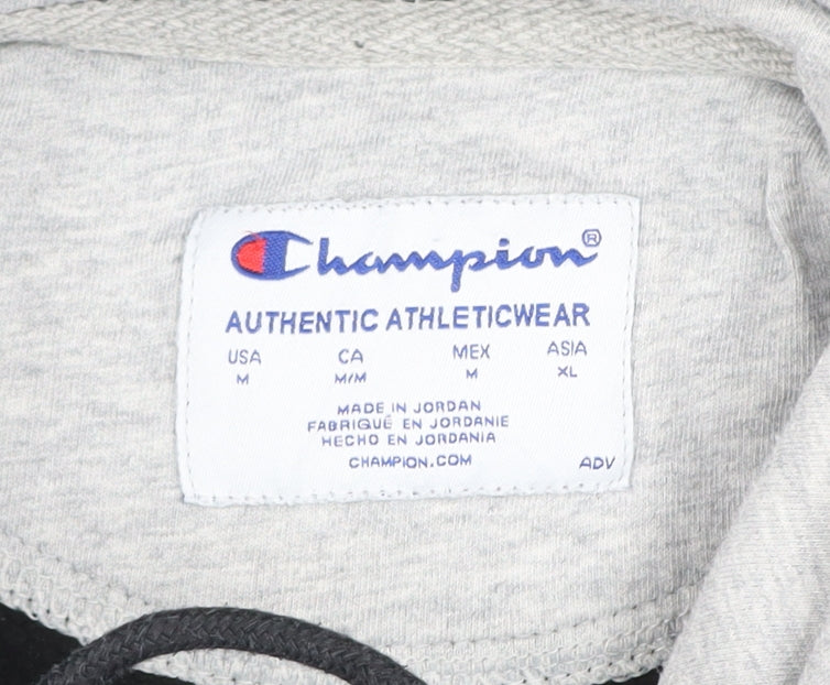 Mens UK Size M Champion Black Pullover Hoodie