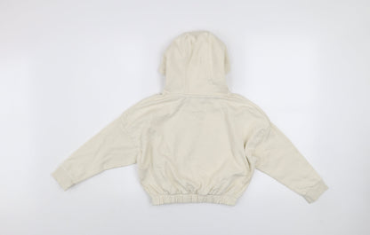 Girls UK Size 7-8 Years U.S. Polo Assn. Ivory Pullover Hoodie