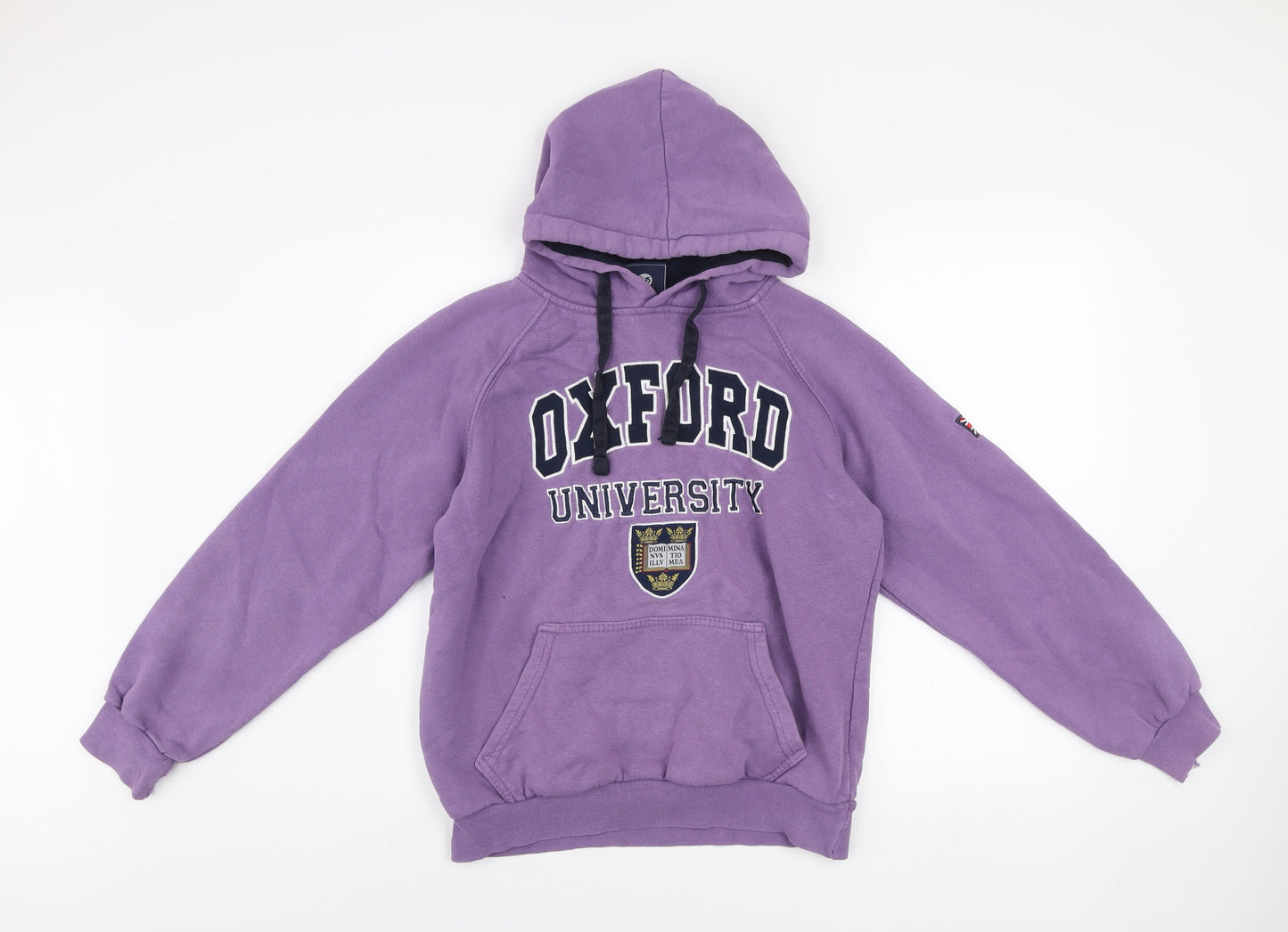 Womens UK Size S Oxford University Purple Pullover Hoodie