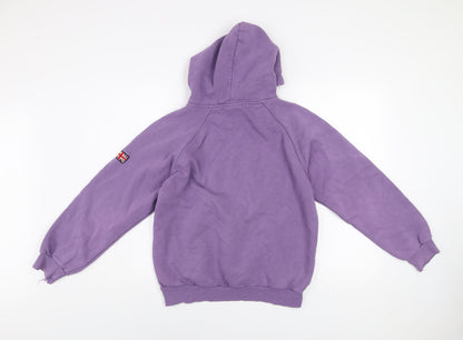 Womens UK Size S Oxford University Purple Pullover Hoodie