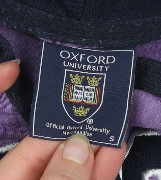 Womens UK Size S Oxford University Purple Pullover Hoodie