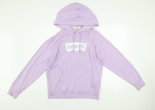Mens UK Size S Levi's Purple Pullover Hoodie