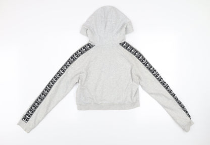 Womens UK Size 8 adidas Grey Pullover Hoodie
