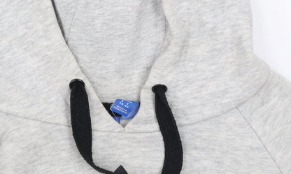 Womens UK Size 8 adidas Grey Pullover Hoodie